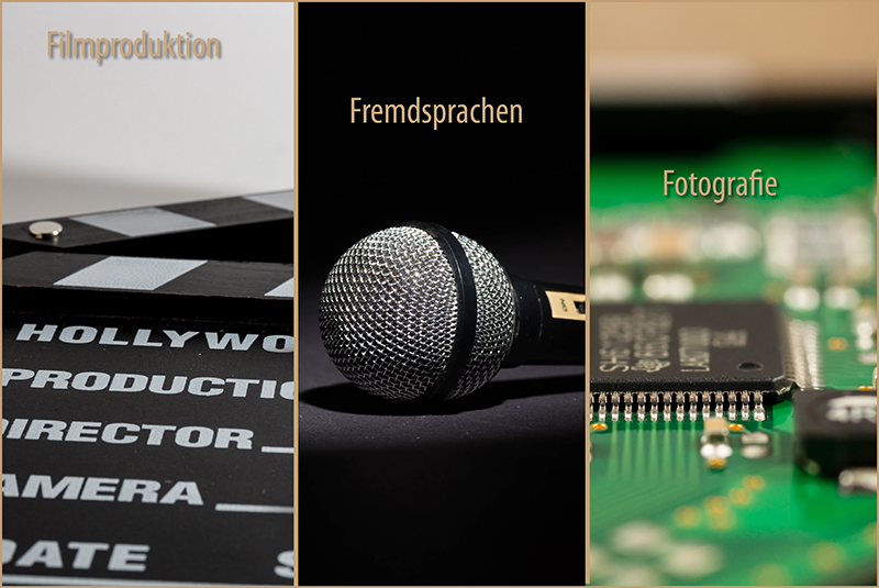 Mediendesign - Filmproduktion, Fremdsprachen und Fotografie